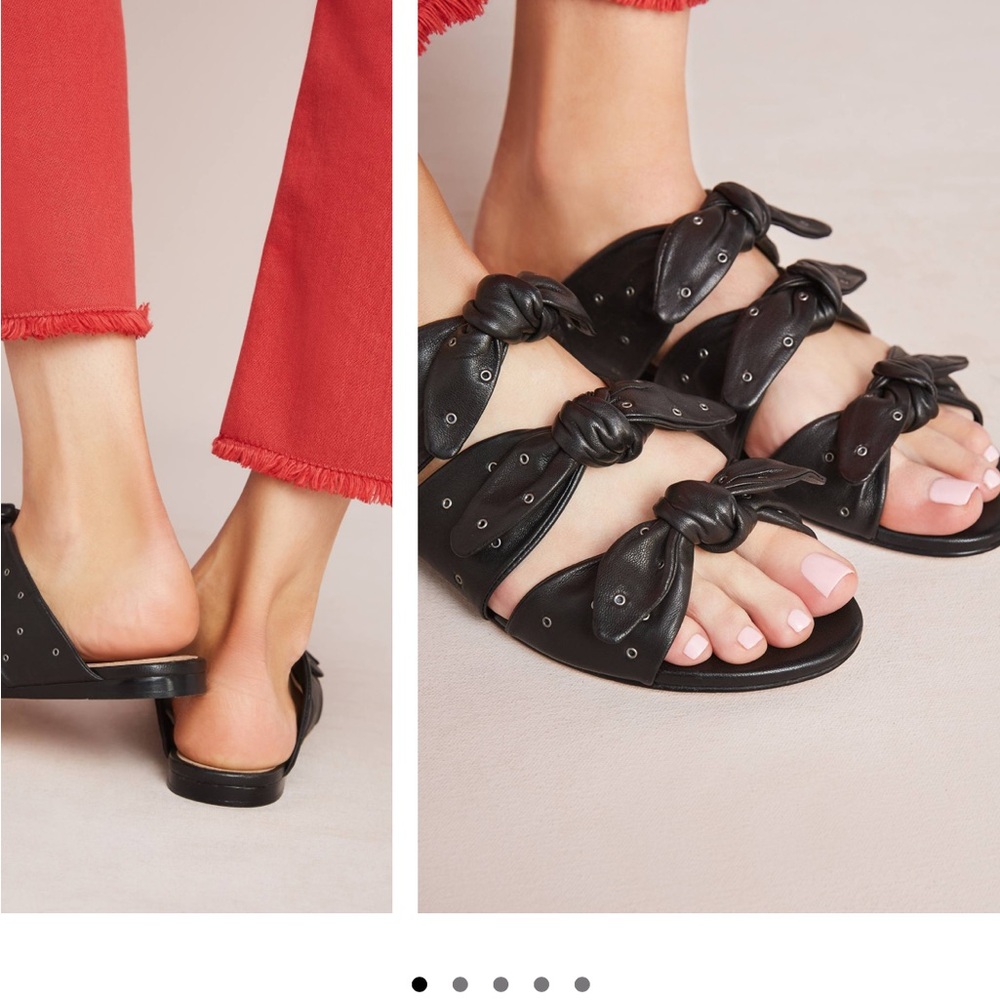 Pour La Victoire Black Knotted Sandals - Picture 3 of 9